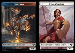 Elemental (37) // Human Soldier (6) Token - Foil